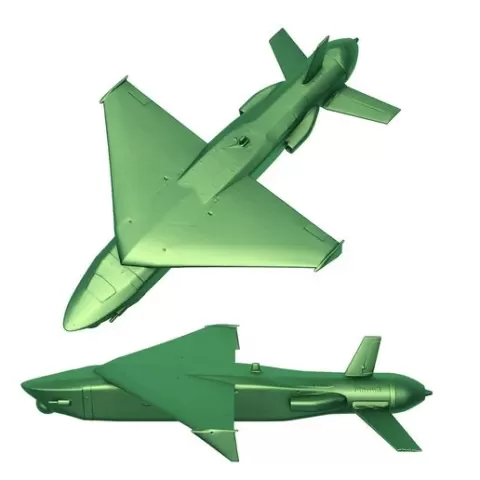 KEMANKEŞ 2 Mini Smart Cruise Missile / KEMANKES / Bayraktar TB2 UCAV / drone / drone stl / drone printer / Drone Turkish Version / unmanned aerial vehicle