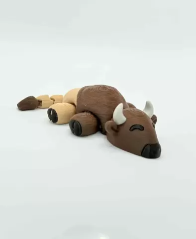 Cute Tiny Articulated Buffalo