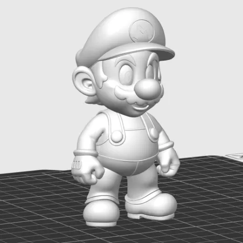 Super Mario STL – Cute Cartoon Plumber Figurine, Cake Topper, Silicone Mould & Coloring Toy