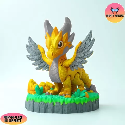 Flexi Golden Dragon by Mighty Makers
