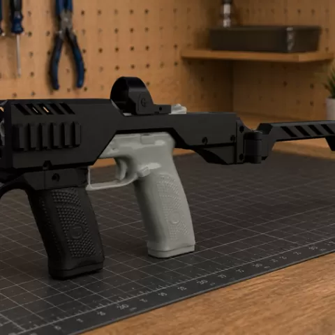 CZ P10F & P10C PDW Optic Chassis conversion frame Roni