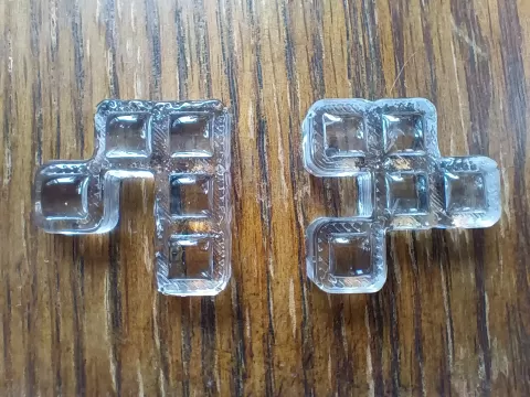 Mold frame for Conway's Game of Life Gliders in two phases.