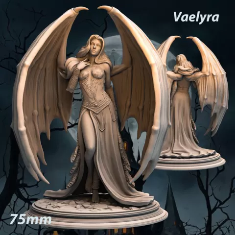 Vaelyra - Succubus Enchantress Dragonborn - Dragonborn Succubus Enchantress by Print Fantasy