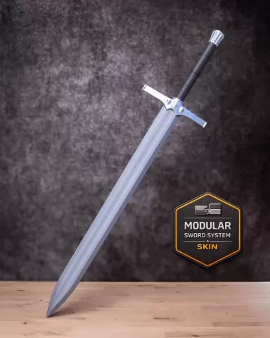 Two Handed Sword 1 Modular Sword Skin - Cosplay Prop Kit | No Supports, No AMS, No Glue