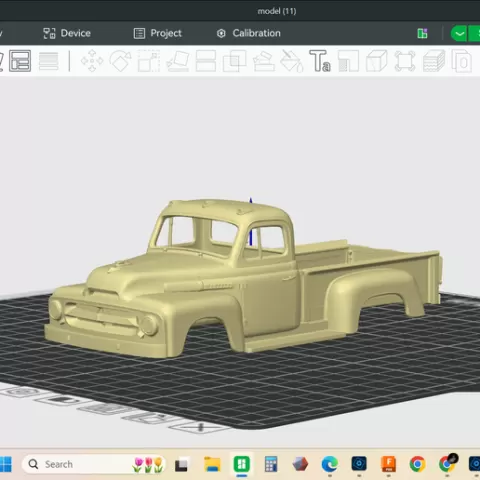 1954 INTERNATIONAL R-120 pickup truck, scale model, rc, truck, crawler, trail build display, resin or FDM print