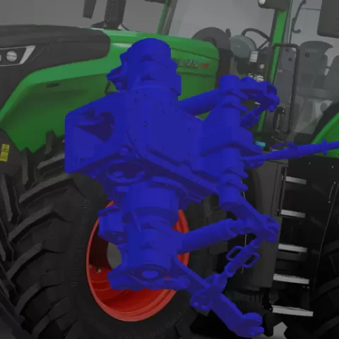 RC 3 es una nueva versión exacta del tractor con tal lugar, una réplica exacta. FENDT, CLAAS, JOHN DEERE, MTZ bruder CASE