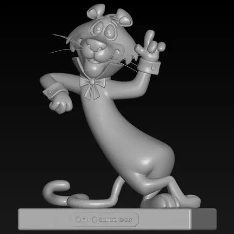 Snagglepuss 3D STL File for FDM Printing - Classic Cartoon Lion Sculpture - Retro Hanna-Barbera Miniature - Digital Download Figurine