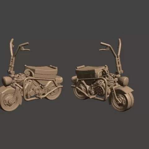 Volugrafo Aeromoto 125 ww2 italian paratrooper folding motorcycle REPLICA for dioramas 1/6 1/16 1/35 1/72 1/76 HO 1/87.1 O 1/48 G 1/12 1/24 1/32 28mm 1/56 scales