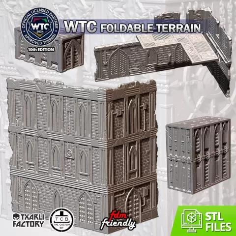 WTC FOLDABLE TERRAIN CATHEDRAL by The Custom Bit