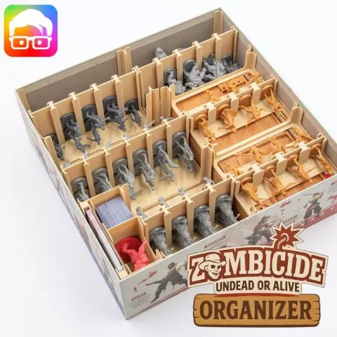 Zombicide Undead or Alive board game organizer by @ammedia3d by am-media.biz