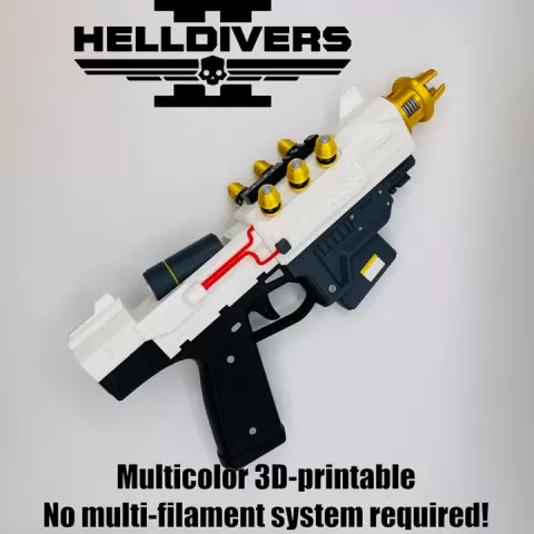 PLAS-15 Loyalist Pistol Sidearm Replica Prop Cosplay 3D print printable by Joshua Elias