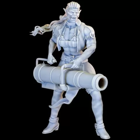 Master Cannoneer Orc Pirate - Pirates and Swashbucklers Vol. III by YourNeighborKnight Minis