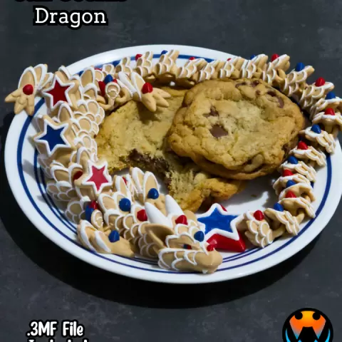 Star Cookie Dragon by Cinderwing3D