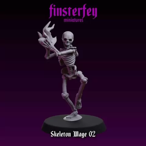 Skeleton Mage 02 by finsterfey