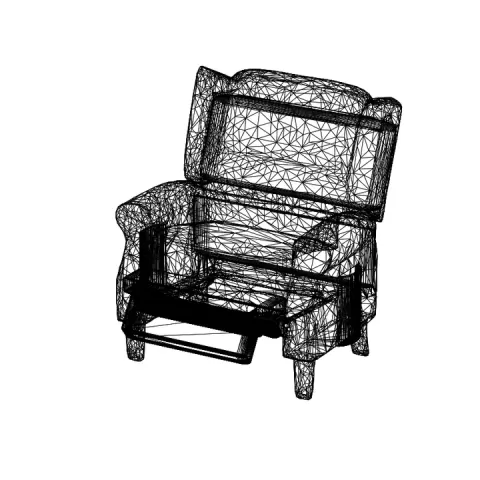 Recliner Armchair 3D Model – STL, OBJ, FBX – Digital File for Miniatures, Renders & 3D Printing by Miniatures4Life