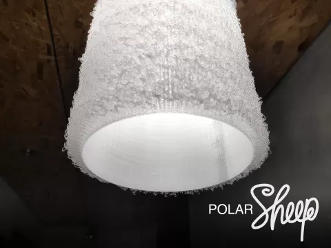 Polar Sheep. Print-in-place lamp