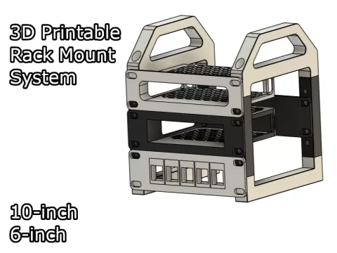 3D printable rack | 10-inch and 6-inch