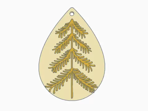 Teardrop Christmas Tree 3.stl