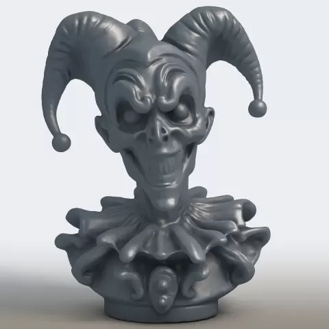 Creepy Jester Bust