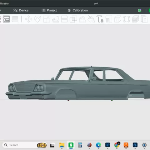 1964 Chrysler Newport, scale car model, hollow shell style body, rc, slot, drag, cars, etc, resin or FDM, print, stl