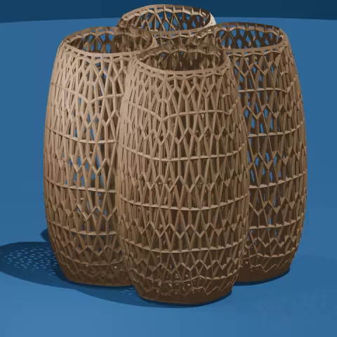 3D printable Quad Mesh Vase by Stanley