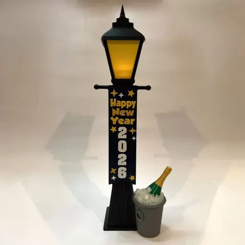 Build-a-Light New Year’s Add-On Bundle – Happy New Year Banner and Champagne Bucket (2026–2030)