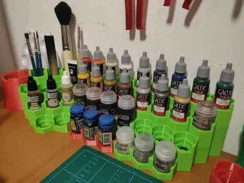 Modular Citadel/Vallejo paint rack - lite (remix)
