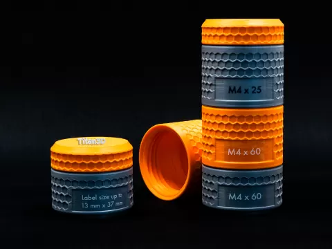 Modular Honeycomb Storage Container / Label space