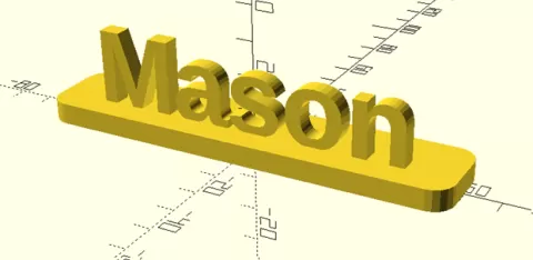 mason nameplate