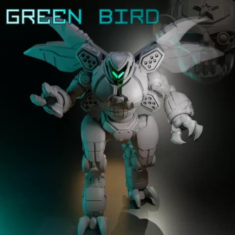 Green Bird American Mecha