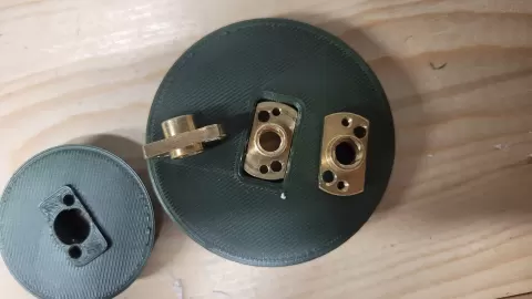 T8 Leadscrew Nut Thru Hole Drill Jig (square)