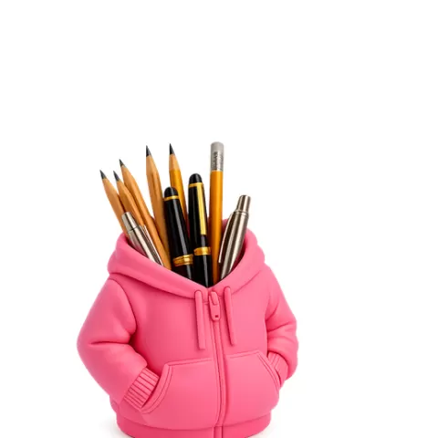 Cute Hoodie Pen Holder STL | Hoodie Planter Pot 3D Model | Desk Organizer | Pencil Holder | Home Decor 3D Print File
