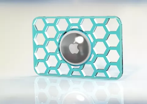 HexCard Apple AirTag Wallet/ Purse Card - Strength & Style - TPU Friendly