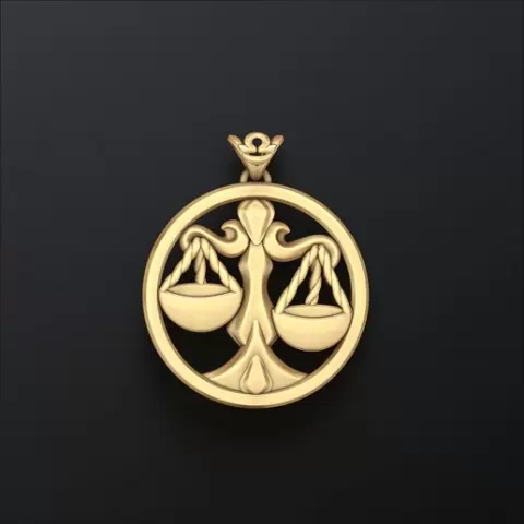 Zodiac Libra Pendant Light 3D print model