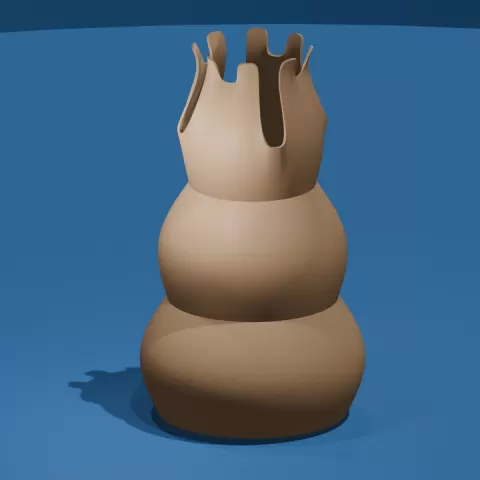 Chess King Shaped Vase by Stanley