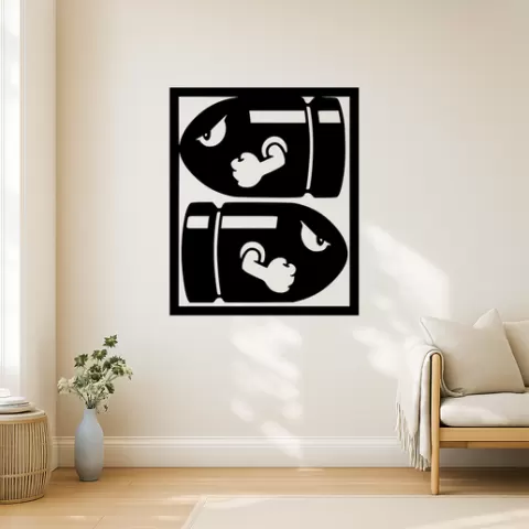 Mario Warp Pipe Wall Art Framed