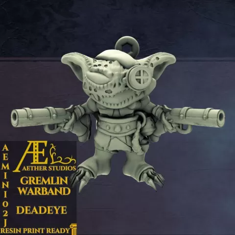 AEMINI02J - Gremlin Warband: Deadeye by Aether Studios