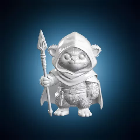 Ewok Warrior 3D Print Model