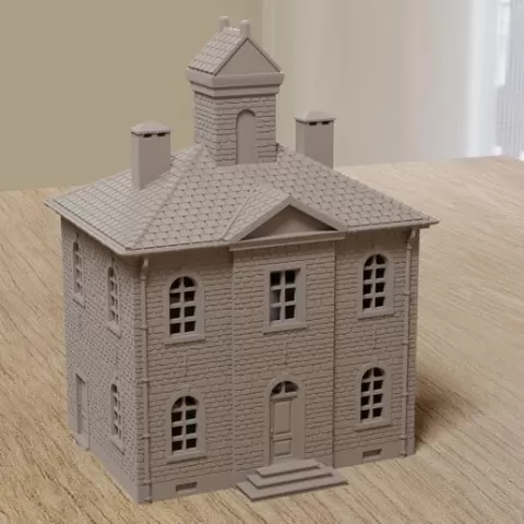 Ardennes City Hall – Battle of the Bulge - WW2 Miniature Wargaming Terrain