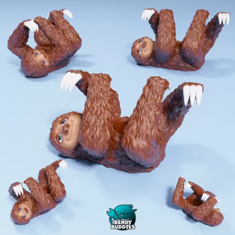 Sloth Cute Pot / Flower Bowl / Vase Decoration / Pen Holder / Item Container Box / Plant Vessel / Desk Organizer by Bendy Buddies