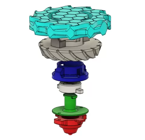 SilverBee Fighting Top (Beyblade Style)
