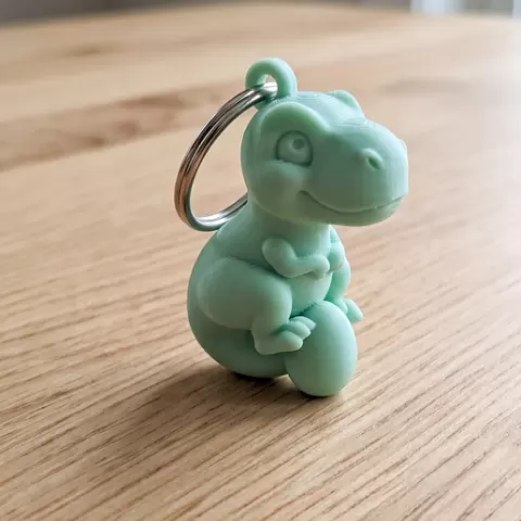 🦖 Chibi Dino Egg Guardian Keychain🗝️