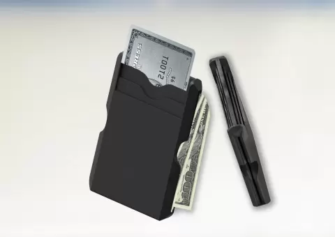 Slim & Streamlined 6-Card Wallet, Hard (Traditional) or Soft (TPU) w/ Paper Cash Slot