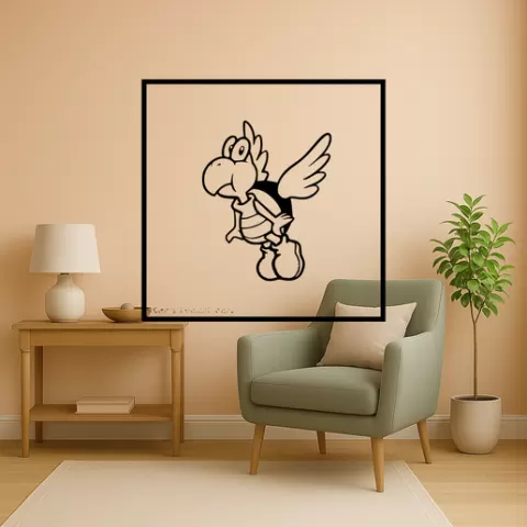 Mario Koopa Troopa Wall Art Framed