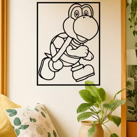 Mario Koopa Troopa Wall Art Framed