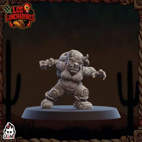 Lineman #10 - Halflings proxy (Luchadores Style) - UGNI - Fantasy Football by UGNI Miniatures