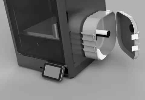 Side mount dry box for Elegoo Centauri Carbon with hygrometer