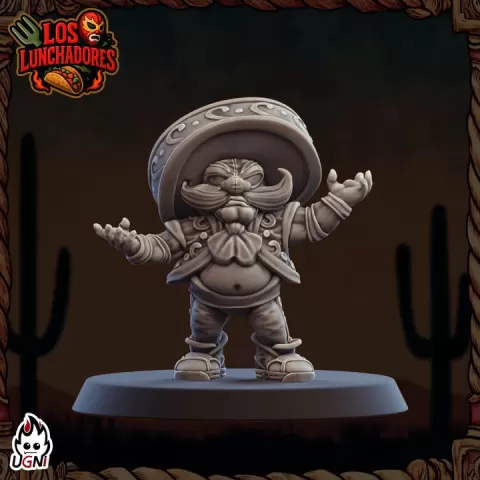 Lineman #04 - Halflings proxy (Luchadores Style) - UGNI - Fantasy Football by UGNI Miniatures