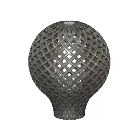 Schaltknauf, Futuristisches Lattice Design 65mm, 6 Gewinde ISO,3D-Druck & Aluminium