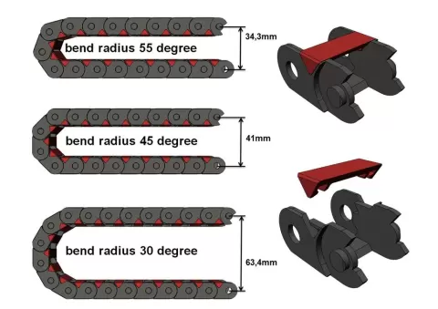 AR cable chain link opened
